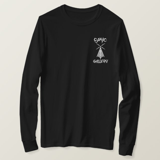 LONG T-shirt de DOUILLE de galerie sonique (Design devant)