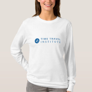 Long T-shirt de douille de logo blanc de TTI