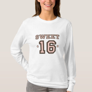 Long T-shirt de douille de sweet sixteen