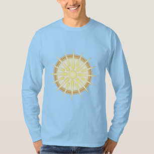 Long T-shirt de douille de Vergina Sun