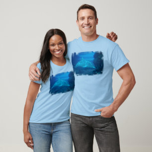 Long T-shirt de la douille des hommes sous-marins