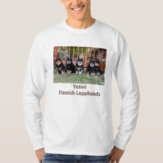 Long T-shirt gainé avec 5 noirs/chiens bronzages