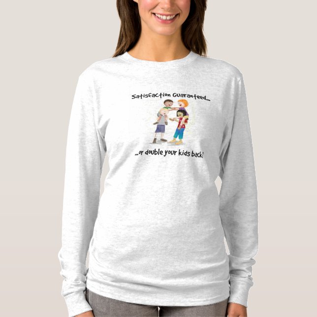 Long T-shirt gainé garanti "par satisfaction" (Devant)