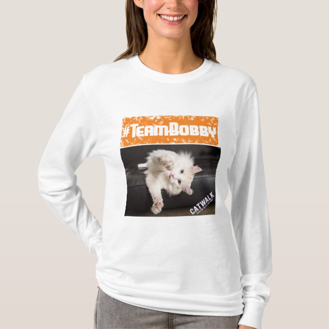 long T-shirt gainé #TeamBobby - femmes (Devant)