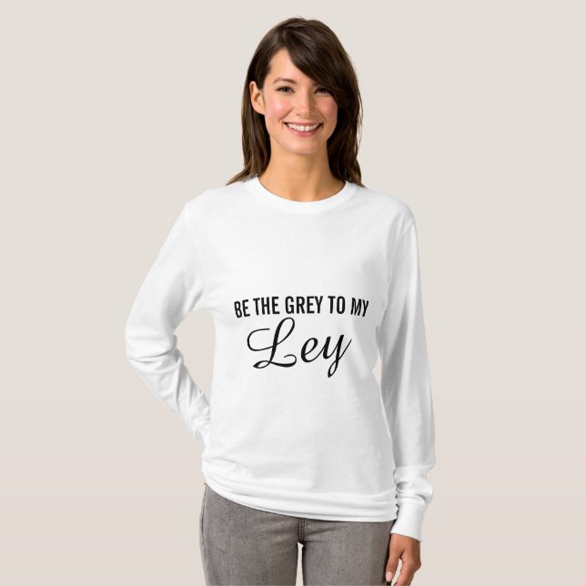 Long T-shirt gris officiel de douille (Devant entier)