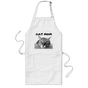 Long Tabby CAT  MAMAN Tablier