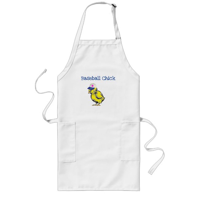 Long Tablier de conception de poussin de base-ball (Devant)