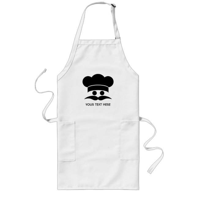 Long Tablier de coutume de CHEF (Devant)