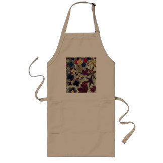 Long Tablier de cuisine floral abstrait coloré