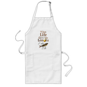 Long tablier de cuisine quand la vie vous donne citrons