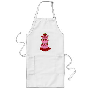 Long Tablier de gâteau de fraise