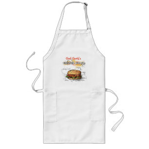 Long Tablier de grillade personnalisé Art Chickenburger