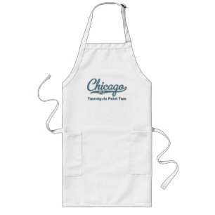 Long Tablier de marathon de bleu de Chicago 26,2