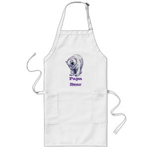 Long Tablier d'ours blanc d'ours de papa