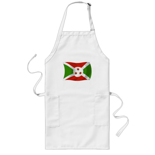 Long Tablier Drapeau du Burundi (Devant)