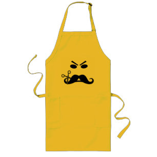 Long Tablier fait sur commande de moustache fâchée -