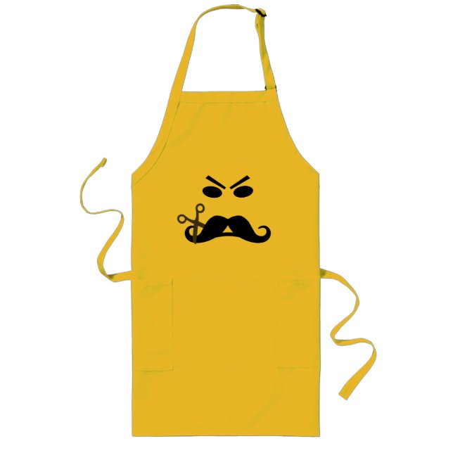 Long Tablier fait sur commande de moustache fâchée - (Devant)