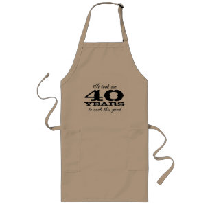 Long Tablier pour 40e anniversaire pour hommes avec une