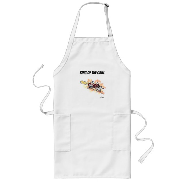 Long Tablier : Roi du grill (Devant)