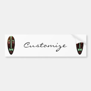 Long Tiki Mask Thunder_Cove Autoaufkleber