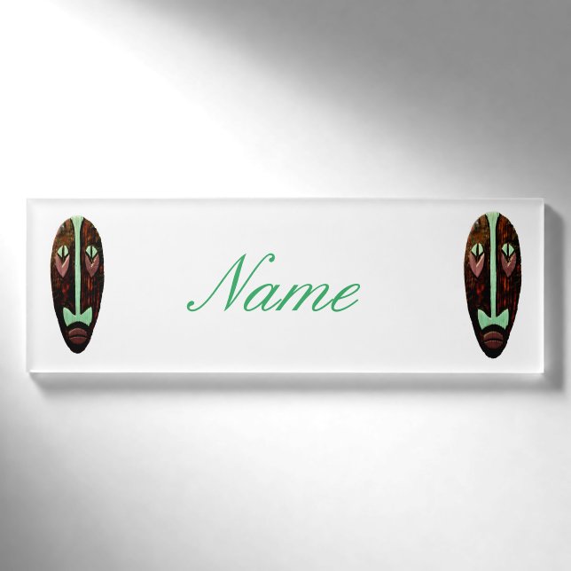 Long Tiki Mask Thunder_Cove Namenschild (Vorderseite)