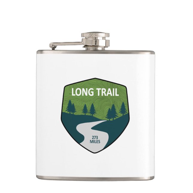 Long Trail Vermont Flachmann (Vorderseite)