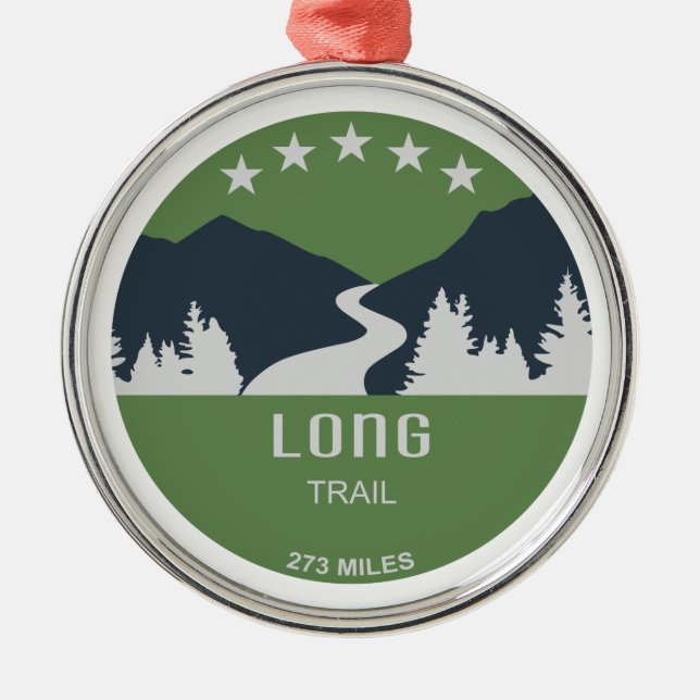 Long Trail Vermont Ornament Aus Metall (Vorne)