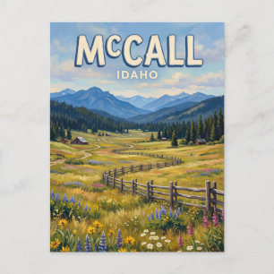 Long Valley McCall Idaho Postkarte