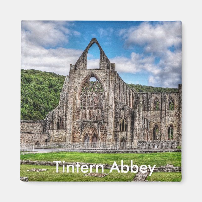 Long View Old Tintern Abbey, Wales, Vereinigtes Kö Magnet (Vorne)