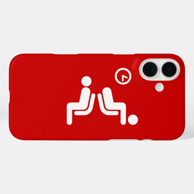 Long Wait Sign iPhone 16 Plus Hülle (Rückseite (Horizontal))