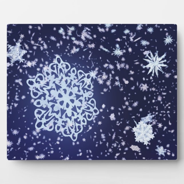 Long Winter's Night Plaque Fotoplatte (Vorderseite)