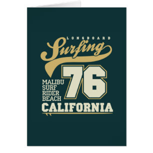 Longboard, das Kalifornien 76 surft