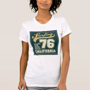 Longboard, das Kalifornien 76 surft T-Shirt