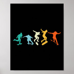 Longboard Freeboard Skateboarding Skater Poster