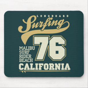 Longboard-Surfen Kalifornien 76 Mousepad