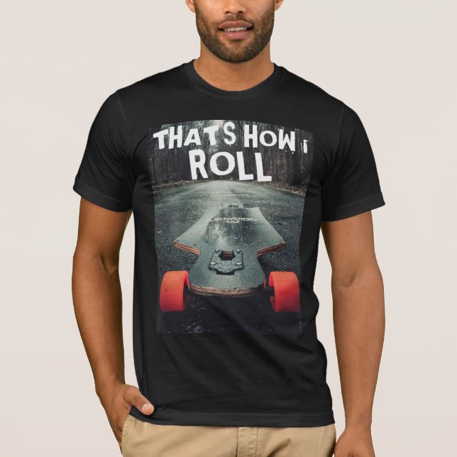 LONGBOARDING SKATEBOARDER LONGBOARD T - SHIRT (Vorderseite)