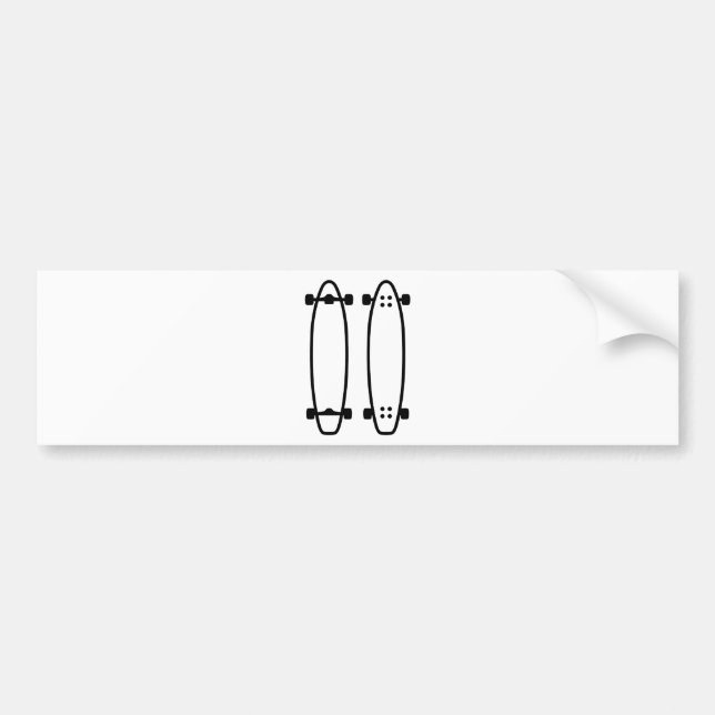 Longboards Autoaufkleber (Vorne)