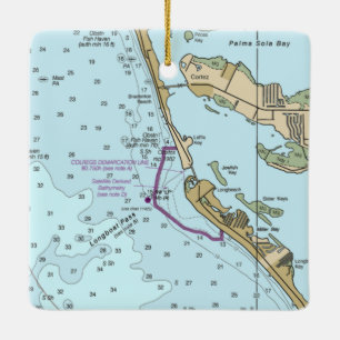 Longboat Key FL-Übersicht Keramikornament