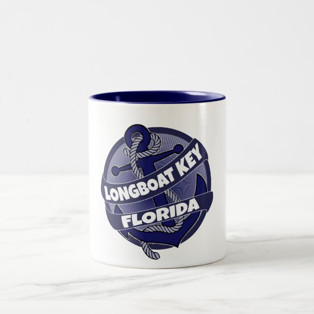 Longboat Key Florida Anker wirbelnde Tasse (Mittel)