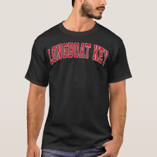 Longboat Key Florida FL Vintages Sportdesign Red T-Shirt