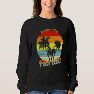 Longboat Key Florida Retro Tropische Palmen Vac Sweatshirt