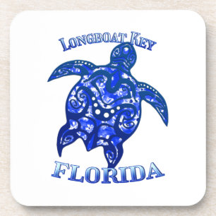 Longboat Key Florida Urlaub Tribal Turtle Getränkeuntersetzer