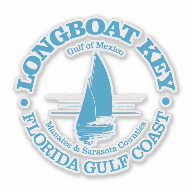 Longboat-Schlüssel (Segelboot) Aufkleber (Vorderseite)