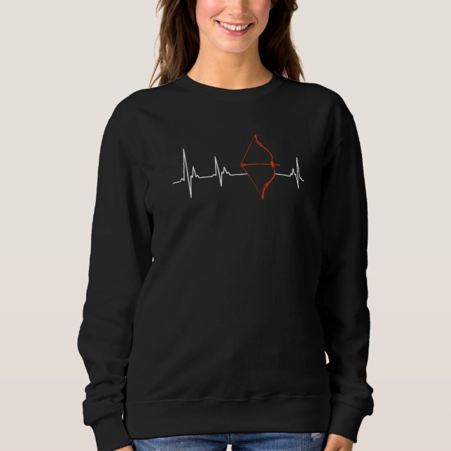 Longbow Heartbeat Archery  2 Sweatshirt (Vorderseite)