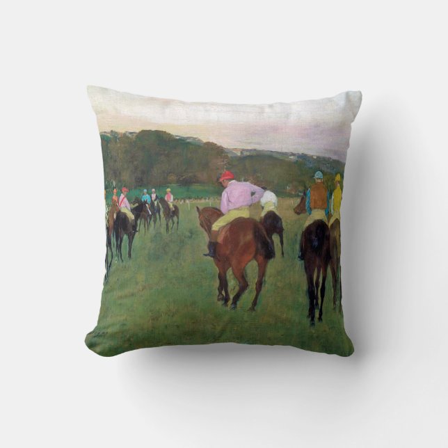 Longchamp Race Horse, Edgar Degas Kissen (Vorderseite)