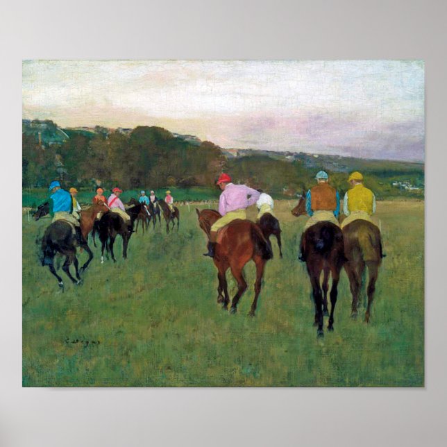 Longchamp Race Horse, Edgar Degas Poster (Vorne)