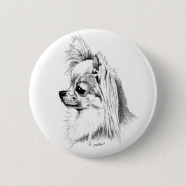 Longcoat Chihuahua Button