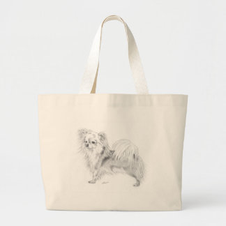 Longcoat Chihuahua - stehend Jumbo Stoffbeutel