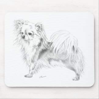 Longcoat Chihuahua - stehend Mousepad