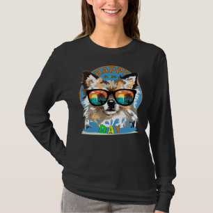 Longhair Chihuahua am Strand T-Shirt